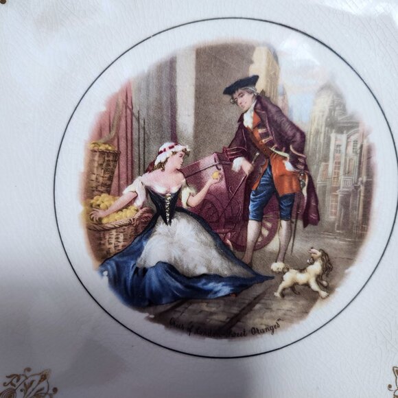 Cries of London Plate Sweet Orange 11 3/4" Collectible Staffordshire England - Picture 3 of 12